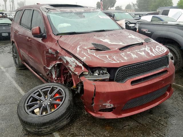 1C4SDJGJ0JC266068 - 2018 DODGE DURANGO SR BURGUNDY photo 1