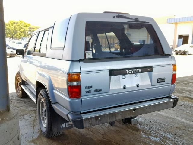 JT3VN66W7J0026039 - 1988 TOYOTA 4RUNNER VN BLUE photo 3