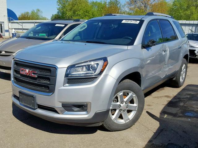 1GKKRPKD2EJ359606 - 2014 GMC ACADIA SLE SILVER photo 2