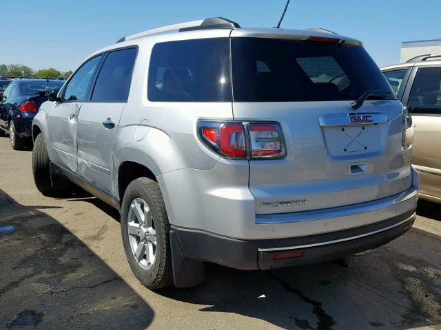 1GKKRPKD2EJ359606 - 2014 GMC ACADIA SLE SILVER photo 3