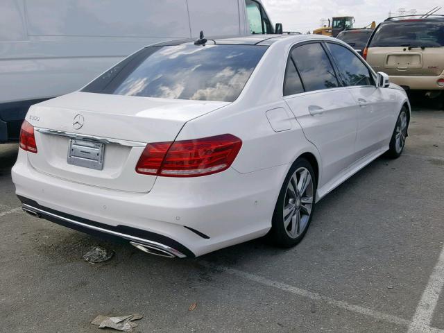 WDDHF5KB0EA790324 - 2014 MERCEDES-BENZ E 350 WHITE photo 4