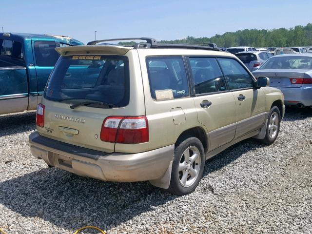 JF1SF65561H750834 - 2001 SUBARU FORESTER S GREEN photo 4