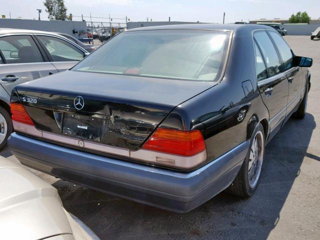 WDBGA32E4TA304807 - 1996 MERCEDES-BENZ S 320W BLACK photo 4