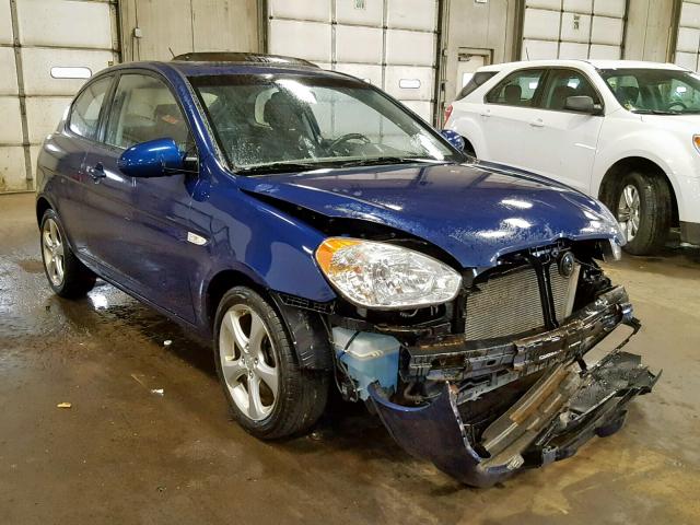 KMHCN36C28U067216 - 2008 HYUNDAI ACCENT SE BLUE photo 1