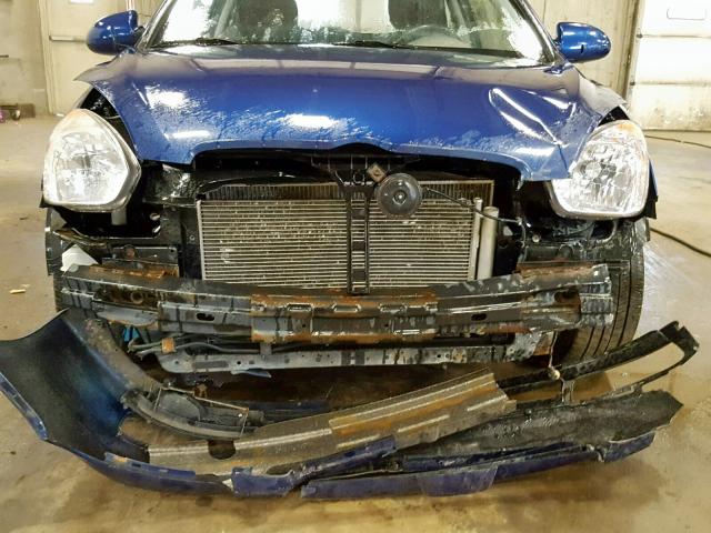 KMHCN36C28U067216 - 2008 HYUNDAI ACCENT SE BLUE photo 9