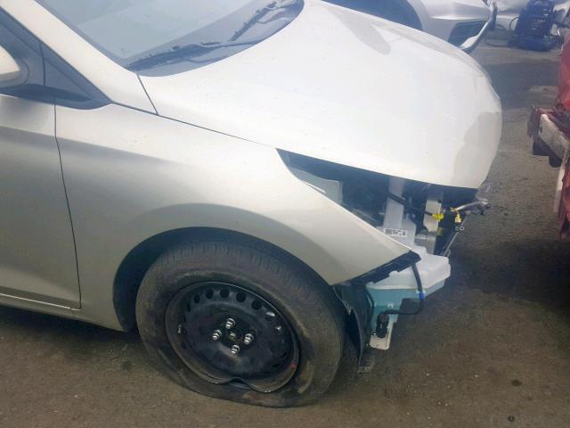 3KPC24A3XKE049840 - 2019 HYUNDAI ACCENT SE TAN photo 9