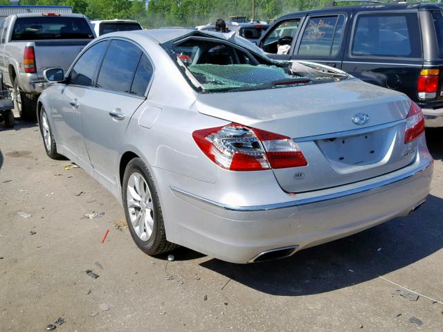 KMHGC4DD2DU254698 - 2013 HYUNDAI GENESIS 3. SILVER photo 3