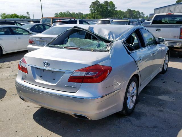 KMHGC4DD2DU254698 - 2013 HYUNDAI GENESIS 3. SILVER photo 4