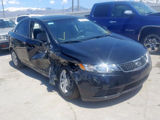 KNAFU4A22B5394416 - 2011 KIA FORTE EX BLACK photo 1