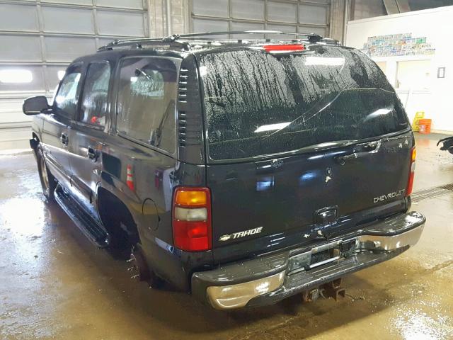 1GNEK13T6YJ168525 - 2000 CHEVROLET TAHOE K150 BLACK photo 3