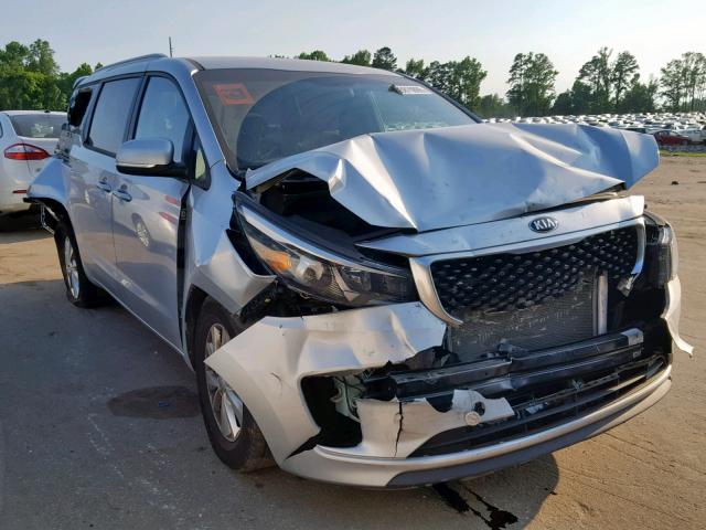 KNDMB5C11G6119017 - 2016 KIA SEDONA LX SILVER photo 1