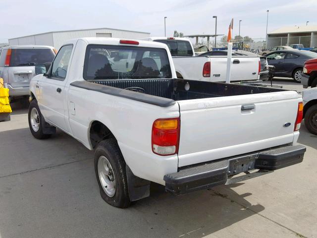 1FTYR10C5XUA63350 - 1999 FORD RANGER WHITE photo 3