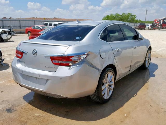 1G4PR5SK9C4221279 - 2012 BUICK VERANO CON SILVER photo 4