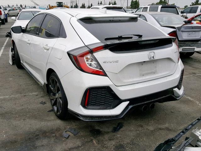 SHHFK7H43JU409552 - 2018 HONDA CIVIC SPOR WHITE photo 3