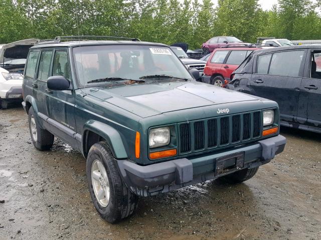 1J4FT68S8XL591143 - 1999 JEEP CHEROKEE S GREEN photo 1