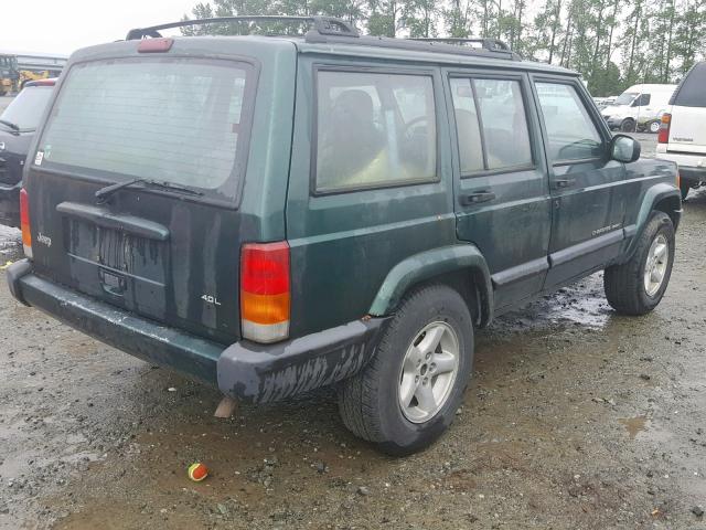 1J4FT68S8XL591143 - 1999 JEEP CHEROKEE S GREEN photo 4