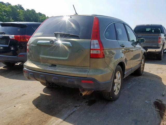 5J6RE38758L006330 - 2008 HONDA CR-V EXL GREEN photo 4