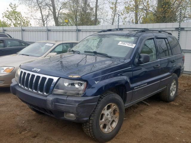 1J4GW48S03C510081 - 2003 JEEP GRAND CHER BLUE photo 2