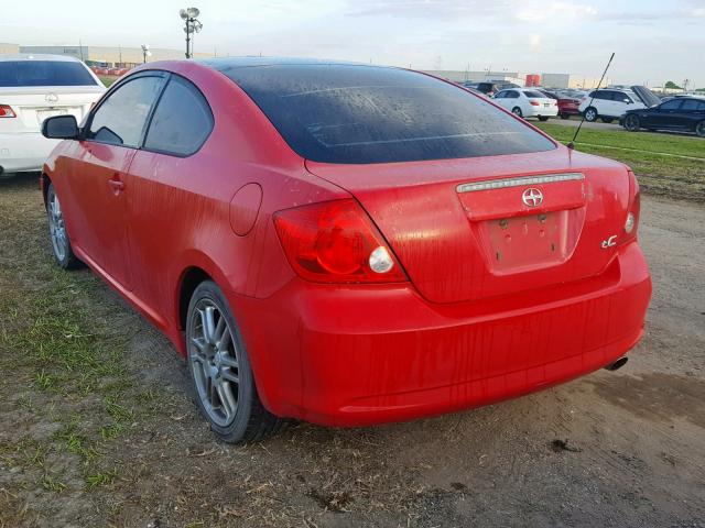 JTKDE177750058988 - 2005 TOYOTA SCION TC RED photo 3