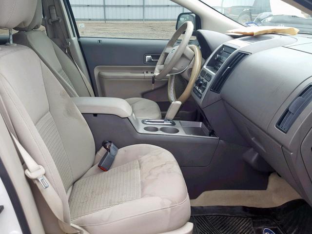 2FMDK36C79BB00103 - 2009 FORD EDGE SE WHITE photo 5