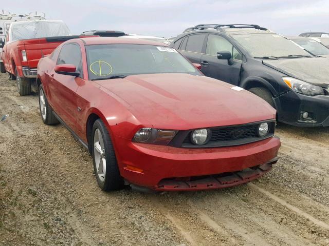 1ZVBP8CH7A5175206 - 2010 FORD MUSTANG GT RED photo 1