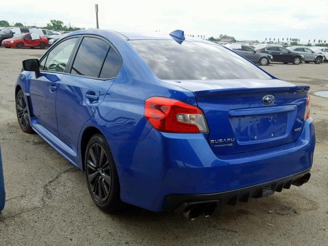 JF1VA1D67F9813319 - 2015 SUBARU WRX PREMIU BLUE photo 3