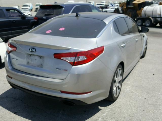 5XXGR4A64DG222916 - 2013 KIA OPTIMA SX SILVER photo 4