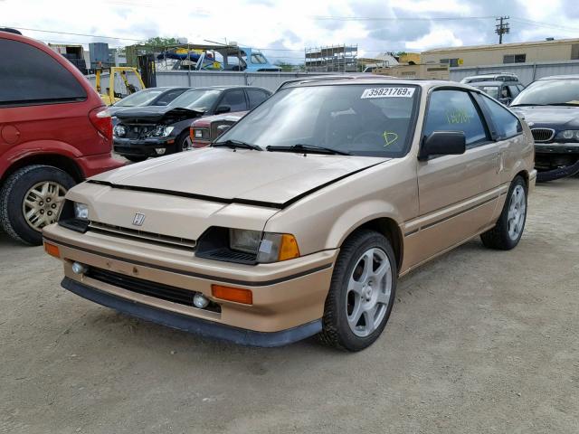 JHMAF5336FS022506 - 1985 HONDA CIVIC 1500 GOLD photo 2