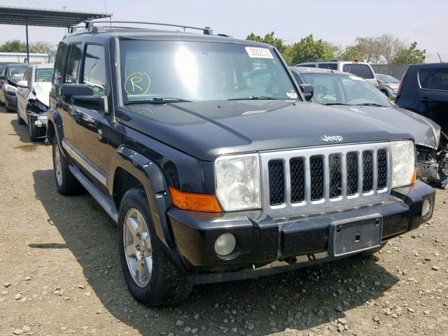 1J8HG68257C621761 - 2007 JEEP COMMANDER BLACK photo 1