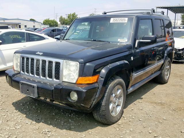 1J8HG68257C621761 - 2007 JEEP COMMANDER BLACK photo 2