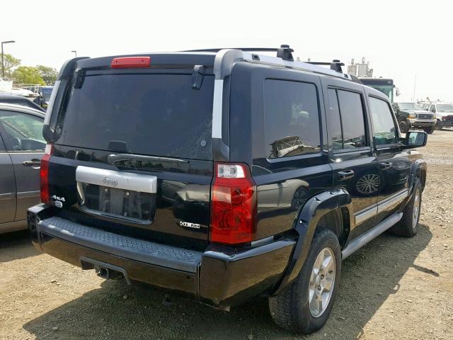 1J8HG68257C621761 - 2007 JEEP COMMANDER BLACK photo 4