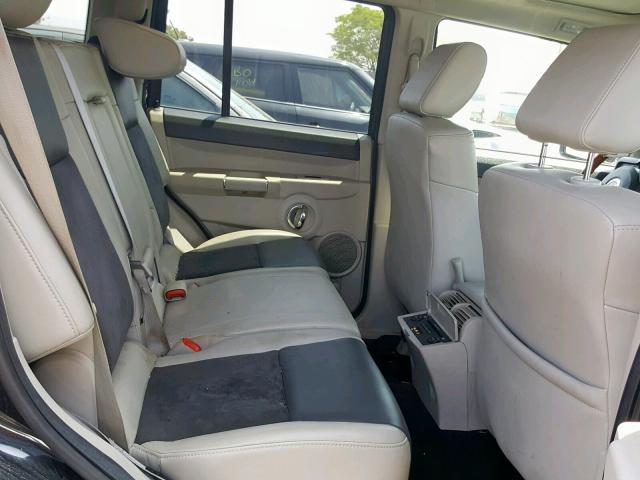 1J8HG68257C621761 - 2007 JEEP COMMANDER BLACK photo 6