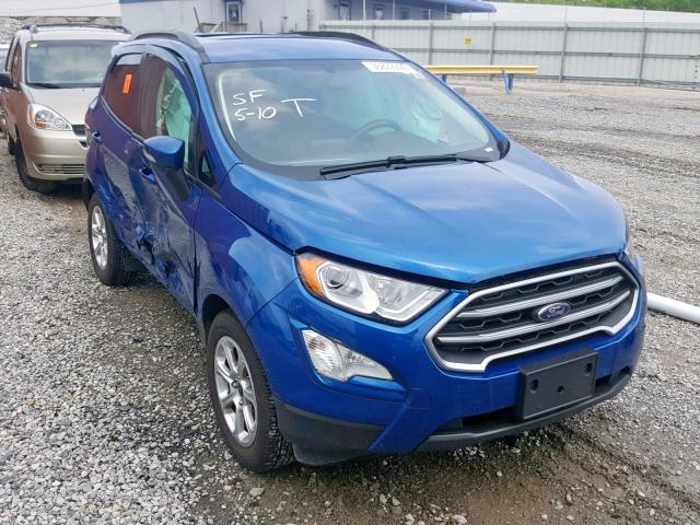 MAJ3P1TE9JC170739 - 2018 FORD ECOSPORT S BLUE photo 1