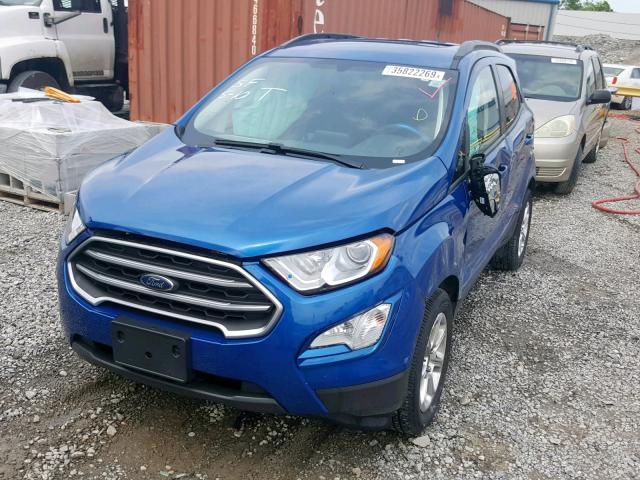 MAJ3P1TE9JC170739 - 2018 FORD ECOSPORT S BLUE photo 2