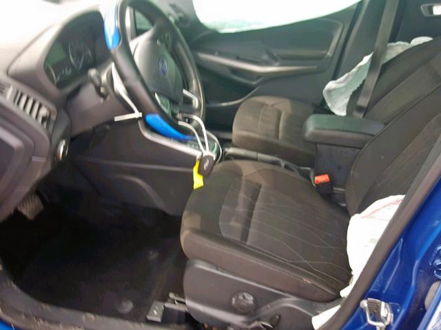 MAJ3P1TE9JC170739 - 2018 FORD ECOSPORT S BLUE photo 5