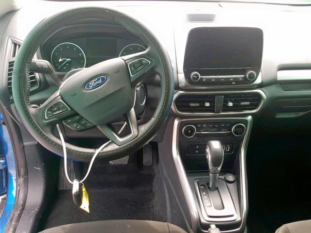 MAJ3P1TE9JC170739 - 2018 FORD ECOSPORT S BLUE photo 9