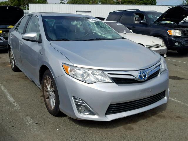 4T1BD1FK7EU108266 - 2014 TOYOTA CAMRY HYBR GRAY photo 1