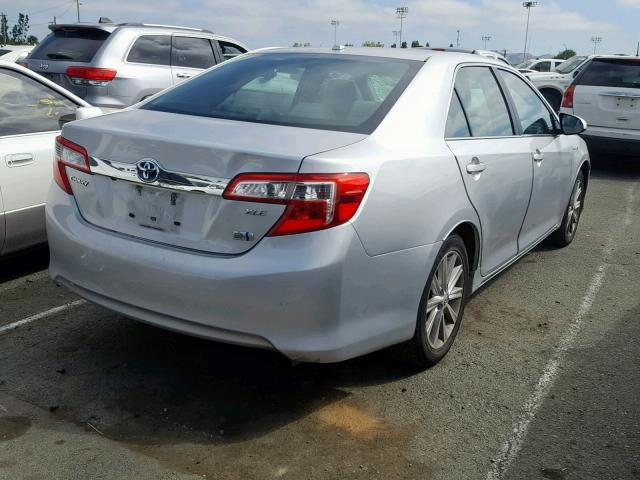 4T1BD1FK7EU108266 - 2014 TOYOTA CAMRY HYBR GRAY photo 4