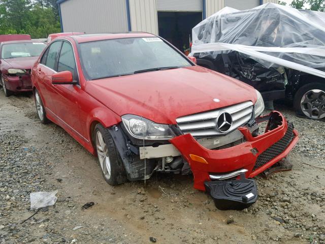 WDDGF4HB9DA801347 - 2013 MERCEDES-BENZ C 250 RED photo 1