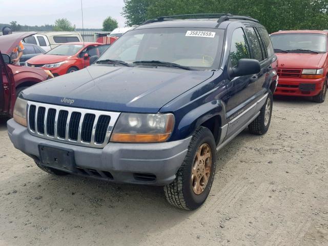 1J4G248S0YC357267 - 2000 JEEP GRAND CHER BLUE photo 2