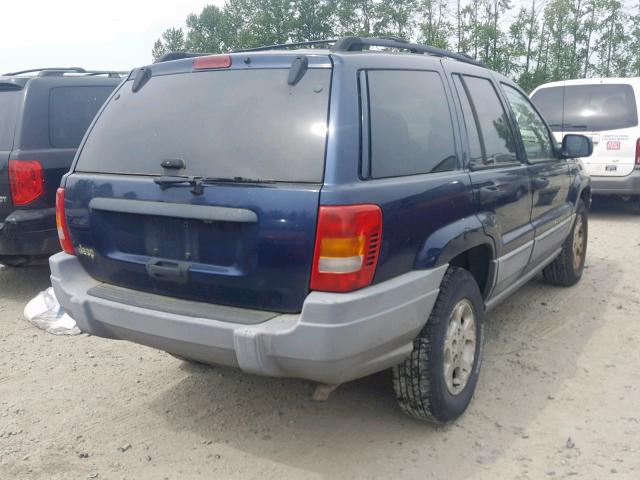 1J4G248S0YC357267 - 2000 JEEP GRAND CHER BLUE photo 4