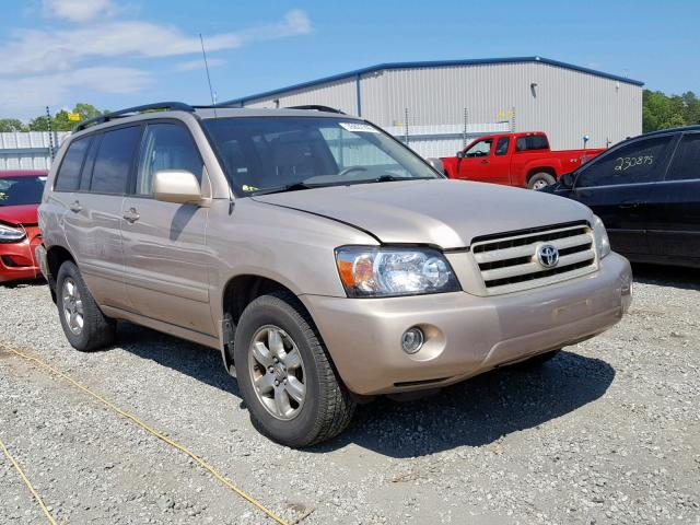 JTEGD21A370156349 - 2007 TOYOTA HIGHLANDER GOLD photo 1