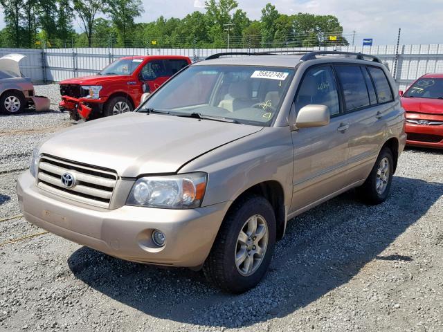 JTEGD21A370156349 - 2007 TOYOTA HIGHLANDER GOLD photo 2