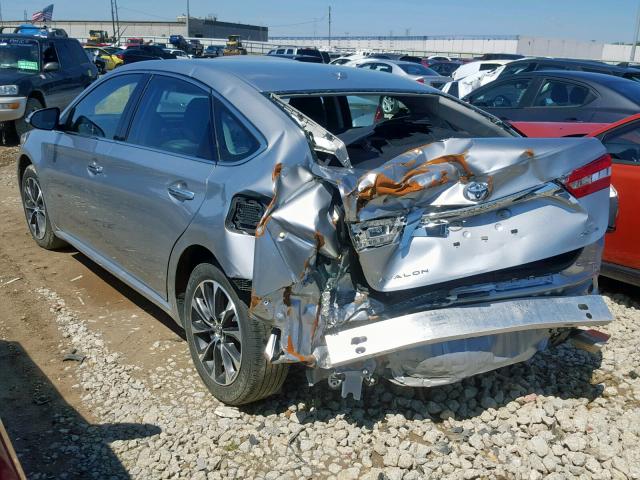 4T1BK1EB4JU285679 - 2018 TOYOTA AVALON XLE SILVER photo 3