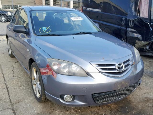 JM1BK343851221209 - 2005 MAZDA 3 HATCHBAC GRAY photo 1