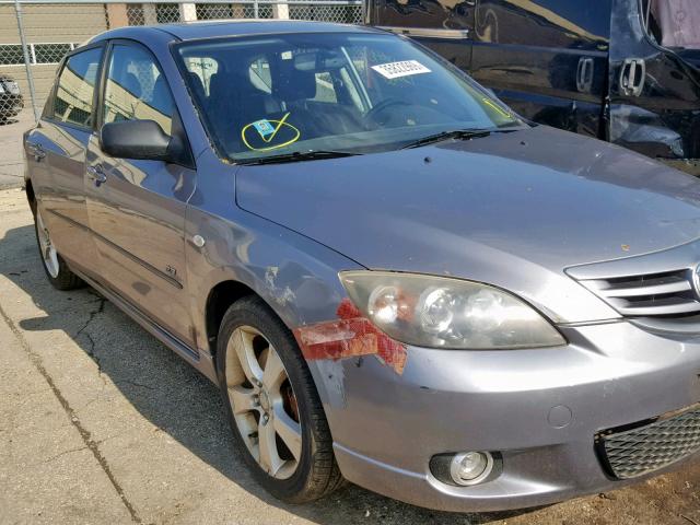 JM1BK343851221209 - 2005 MAZDA 3 HATCHBAC GRAY photo 9