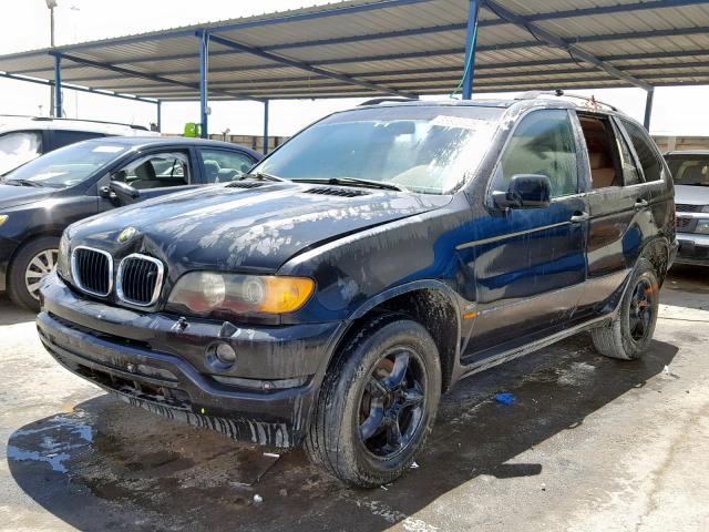 5UXFA53592LP29786 - 2002 BMW X5 3.0I BLACK photo 2