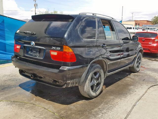 5UXFA53592LP29786 - 2002 BMW X5 3.0I BLACK photo 4