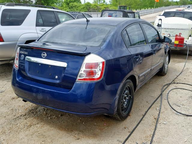 3N1AB6AP5CL782268 - 2012 NISSAN SENTRA 2.0 BLUE photo 4