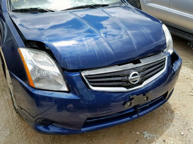 3N1AB6AP5CL782268 - 2012 NISSAN SENTRA 2.0 BLUE photo 9